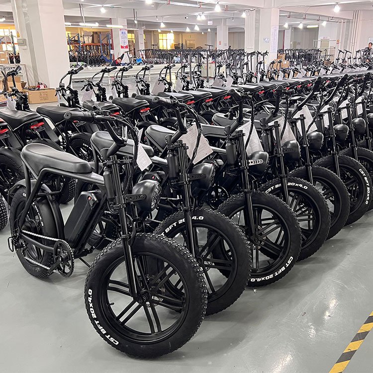 elektrische fiets v8 h9 30ah 750 watt fatbike dubbel accu nl warehouse e mountain bike 1000w fat tire electric bike