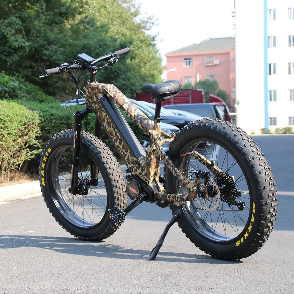 eu warehouse 1000W fat ebike full suspension electric mountain bike