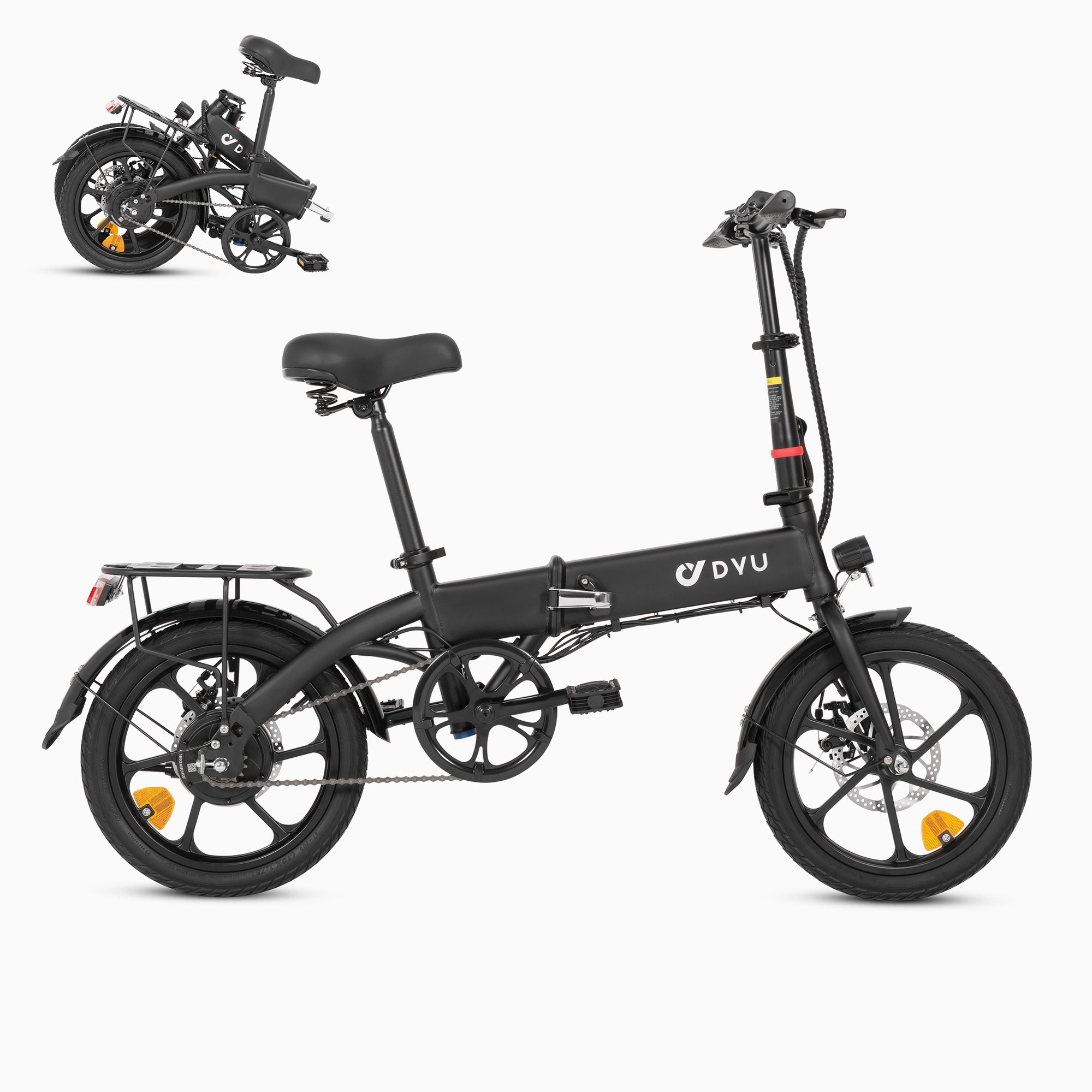 DYU A1F PRO Mini Folding Electric Bicycle 14 Inch Electric City Bike cheap adult Foldable Electric Bike