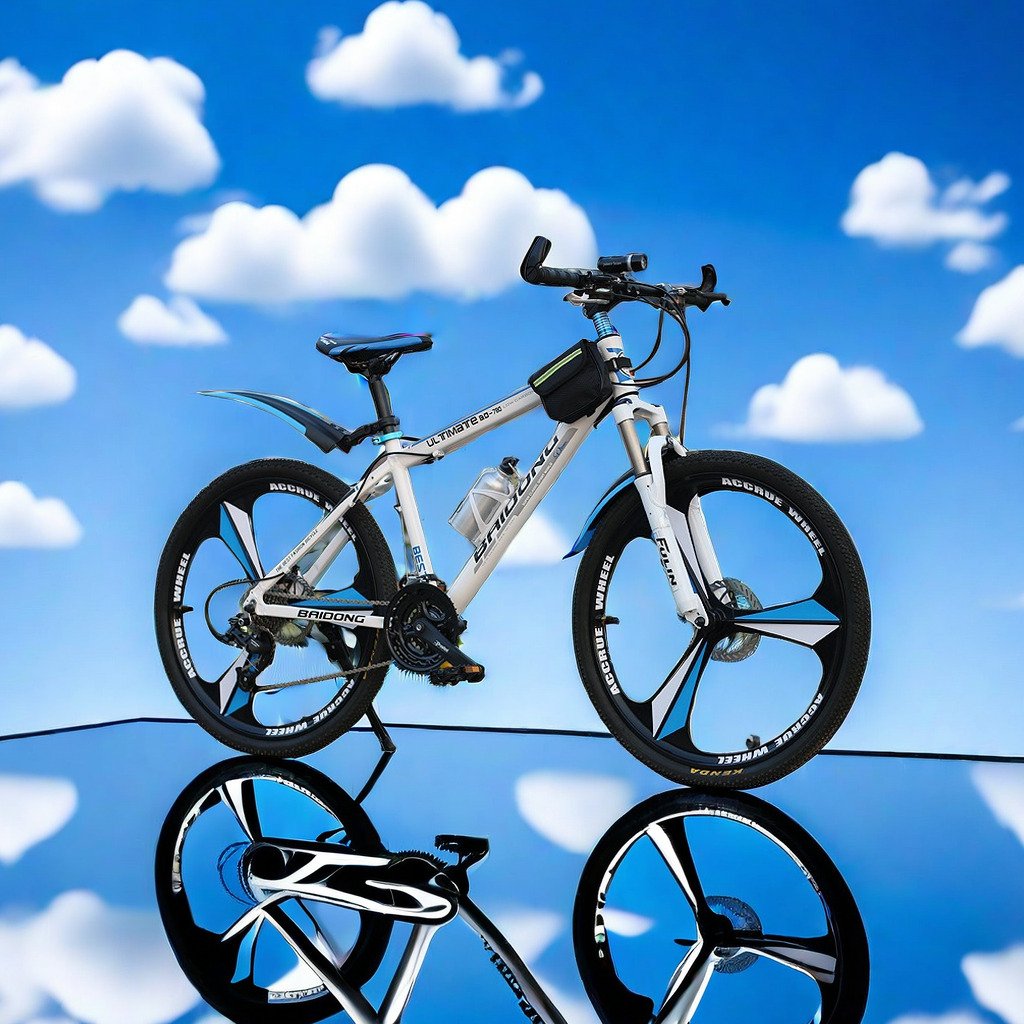 27-speed integrated wheel mountain bike dual disc brake mtb bicycle 24" 26" inch transmission bike with all terrain