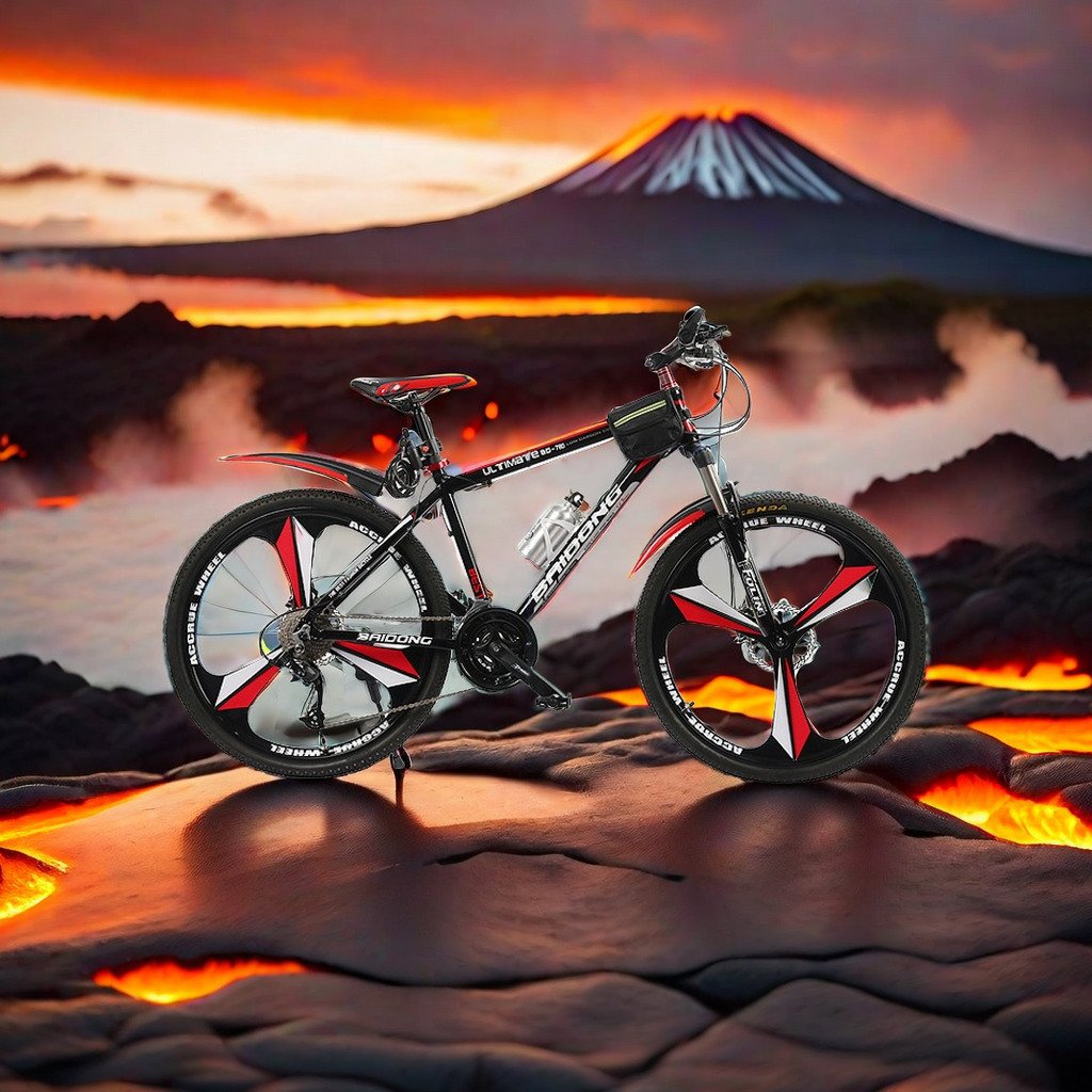 27-speed integrated wheel mountain bike dual disc brake mtb bicycle 24" 26" inch transmission bike with all terrain