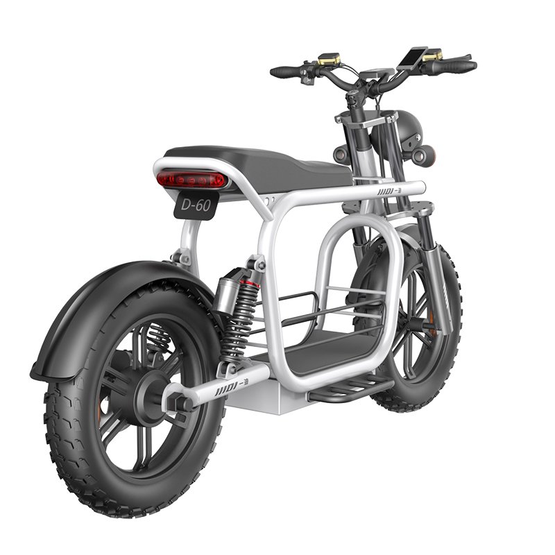 Cafe Racer Style Motorcycle Electric Moped Ebike 20inch Tire 48V 750w/1500w Electric Mountain Bike Bicycle With Big Trunk