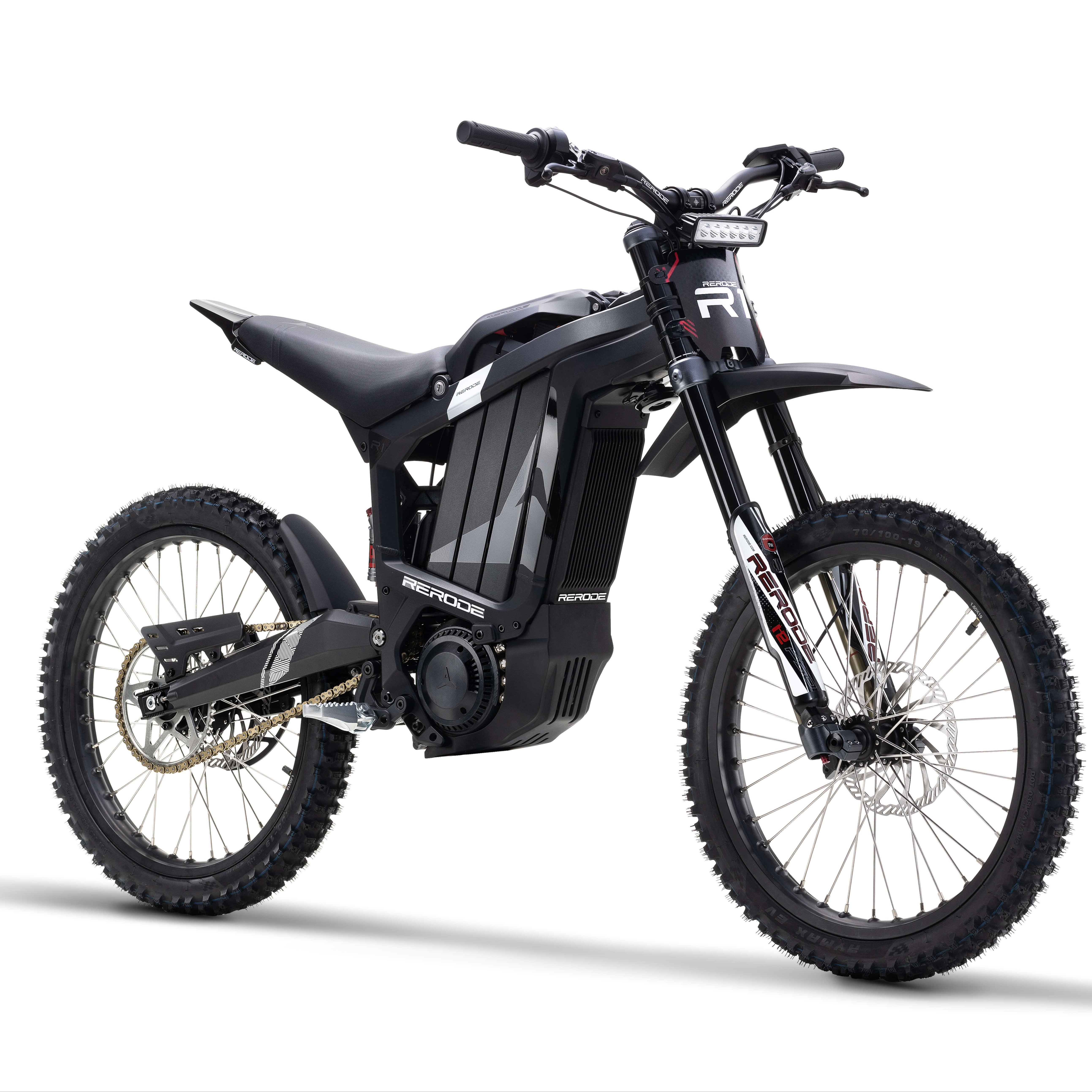2025 New Arrival Rerode R1 72V 35Ah 8000W Electric Dirt Bike Powerful Motorcycle Ebike Lithium Battery Mountain Riding Light Bee