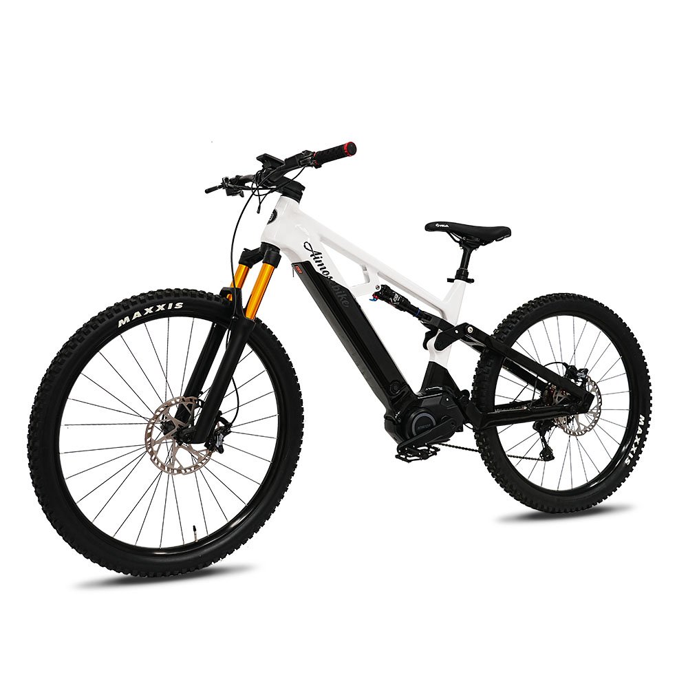 High Performance 27.5" 500w Bafang G521 Mid Drive Torque Sensor M600 Ebike Full Suspension Ebike