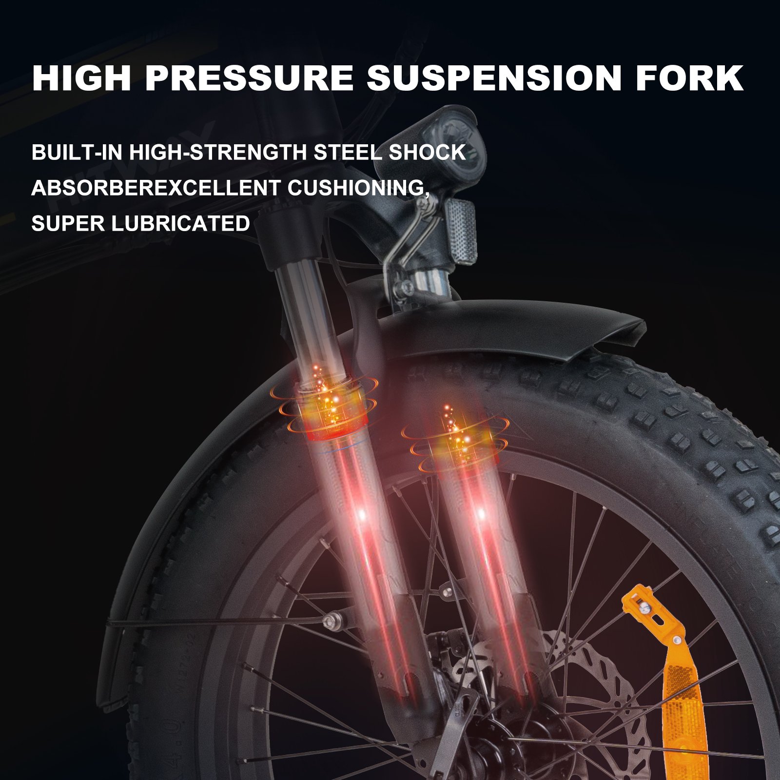 HITWAY 20*4'' Tires 500W 12Ah 36V Electric Bike EU UK Warehouse Stock 7 Speeds City Bike for Adult Aluminum Alloy E-Bike