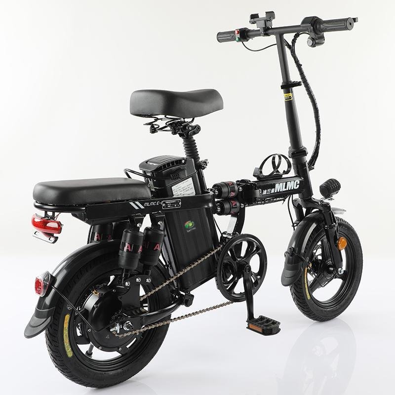 14 Inch 48v 350w Ebike Foldable E-bike Bicicleta Electrica 7 Speeds City Off Road Bicycle Adults Electric Fat Tire Folding Bike