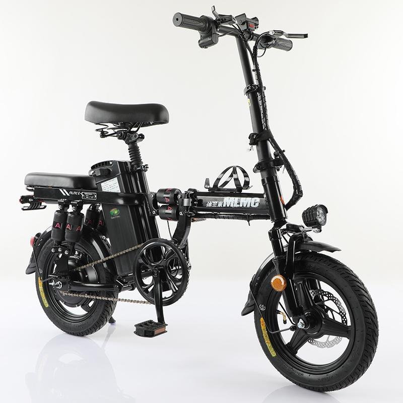 14 Inch 48v 350w Ebike Foldable E-bike Bicicleta Electrica 7 Speeds City Off Road Bicycle Adults Electric Fat Tire Folding Bike