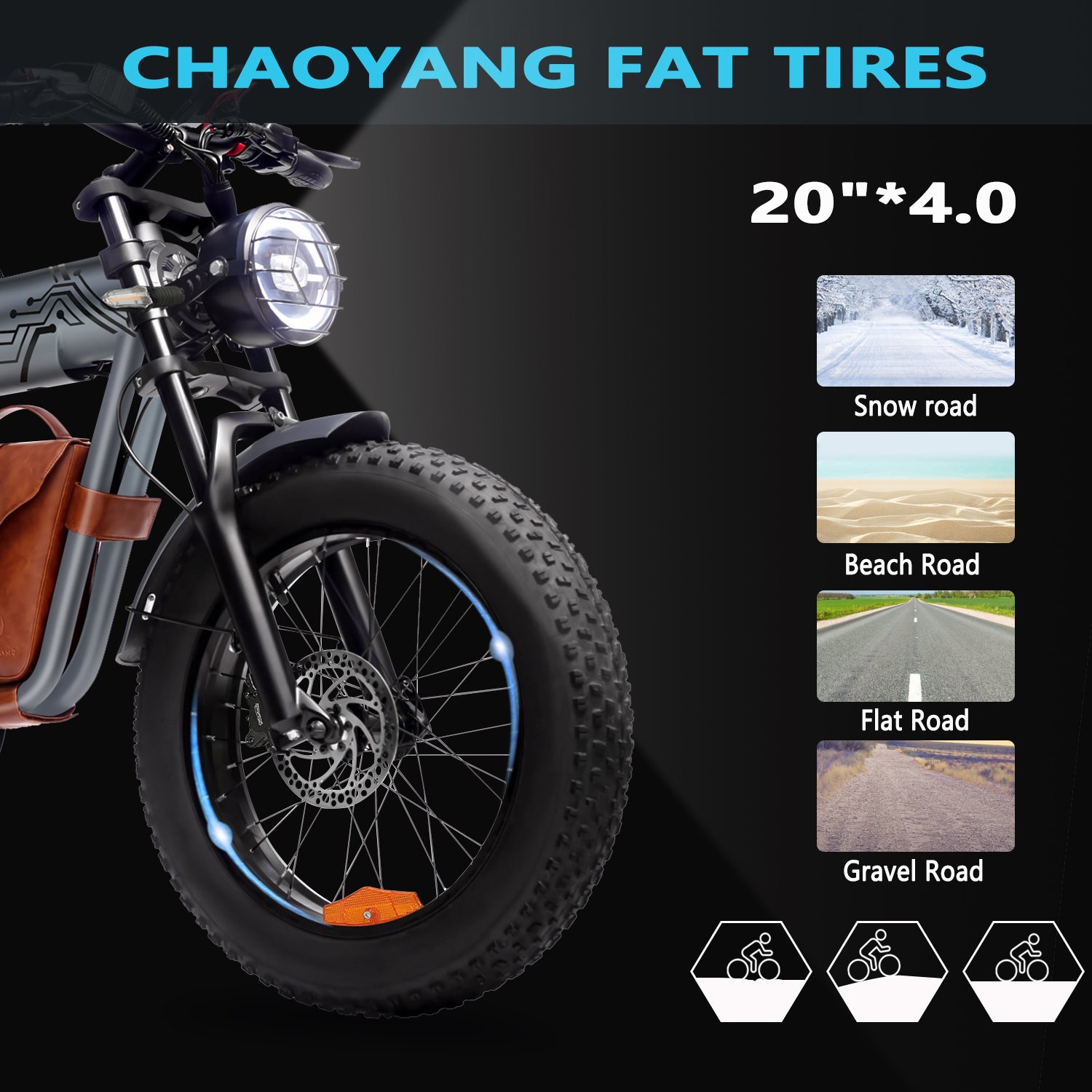 US Warehouse Ready Stock 1200W Electric Mountain Bike 26inch Offroad E-bike 60km/h Urban Electric Bicycle 20AH Adult Fatbike 48V