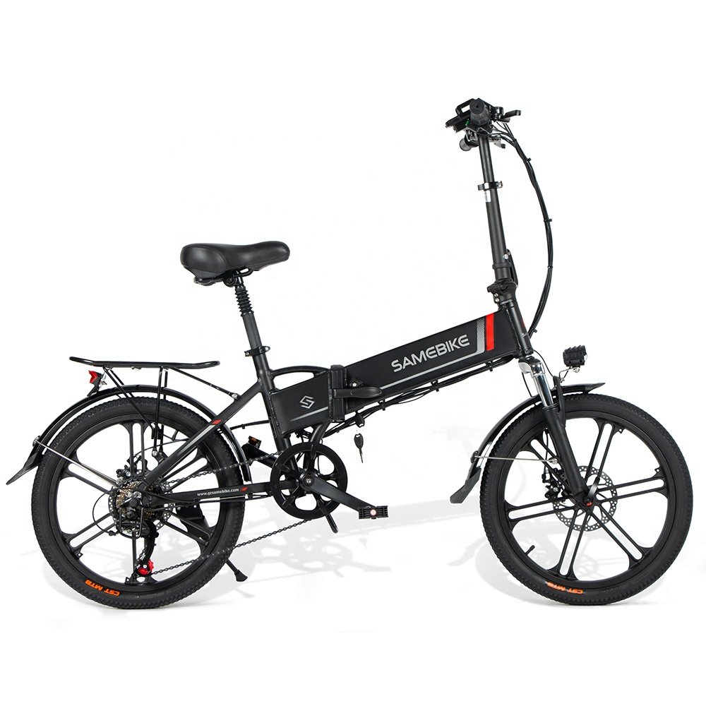 SAMEBIKE 12 Months warranty Aluminum alloy frame removable attractive 20 inch small folding electric city bike