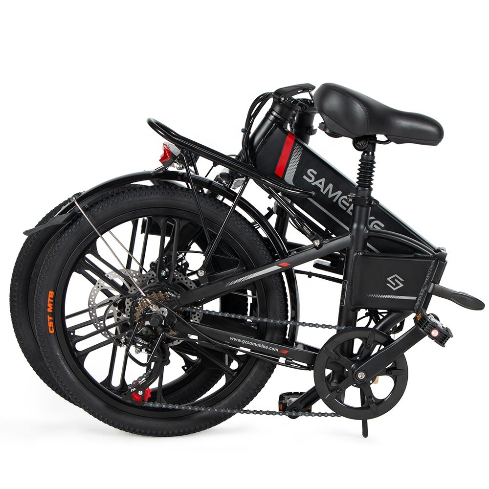 SAMEBIKE 12 Months warranty Aluminum alloy frame removable attractive 20 inch small folding electric city bike
