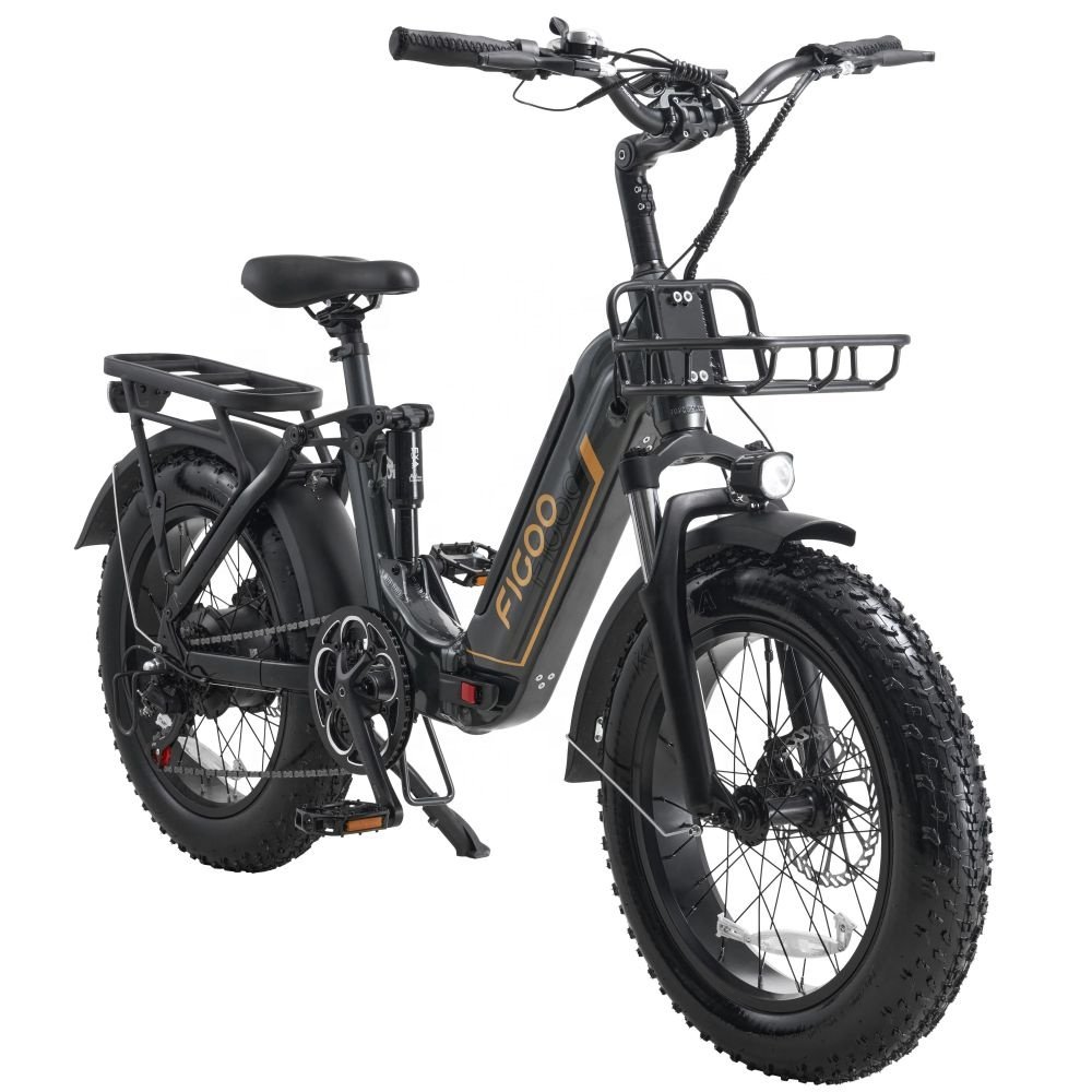 Adult mountain bike full suspension folding electric fat tire bike 1000w 48v 15ah high speed 45km/h electric bike