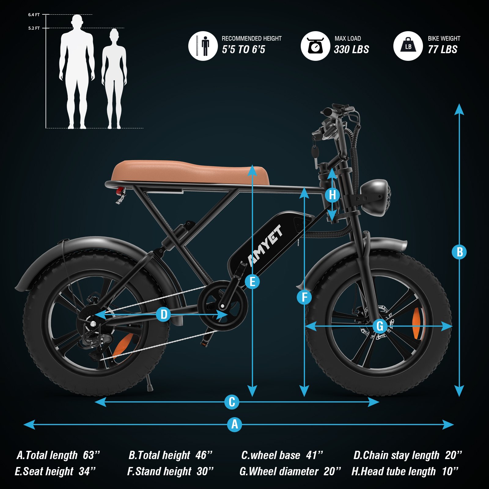 1000w Powerful Ebike Shimano 7 Speed Gear 20inch Electric Fat Tire E Bike For Adults