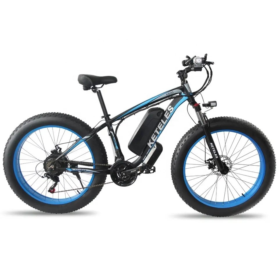 Hot Sale KETELES K800 1000W Motor 18AH Lithium Battery Electric Mountain Bike Full Suspension with CE