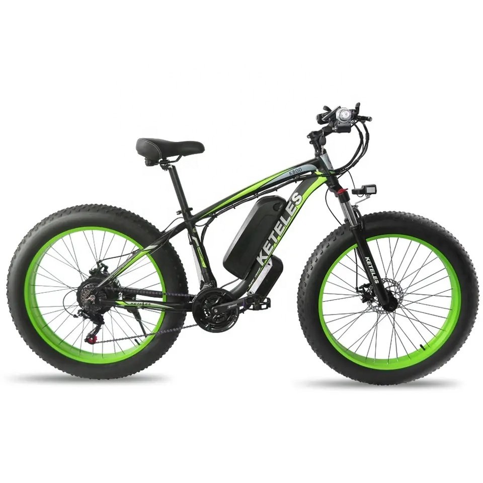Hot Sale KETELES K800 1000W Motor 18AH Lithium Battery Electric Mountain Bike Full Suspension with CE