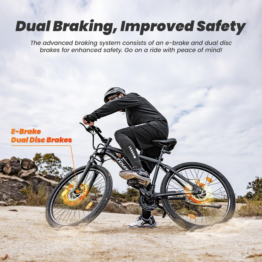 2024 New Model 250W 13Ah 36V 21-Speed Touroll U1 29 MTB Electric mountain Bike For the city