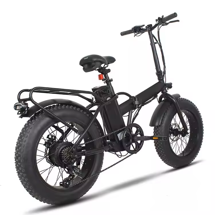 New Design Chainless 400W Motor 48V Lithium Battery Hot Electric Folding Bike with Aluminum Alloy E Bicycle For Adult