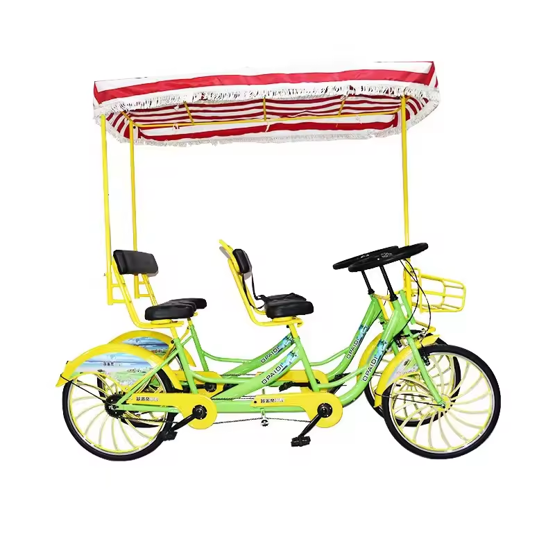 Mobile Bar Cart Electric Sightseeing Bus Vehicle Party Bike Pedal Pub Car Beer Bike for Sale