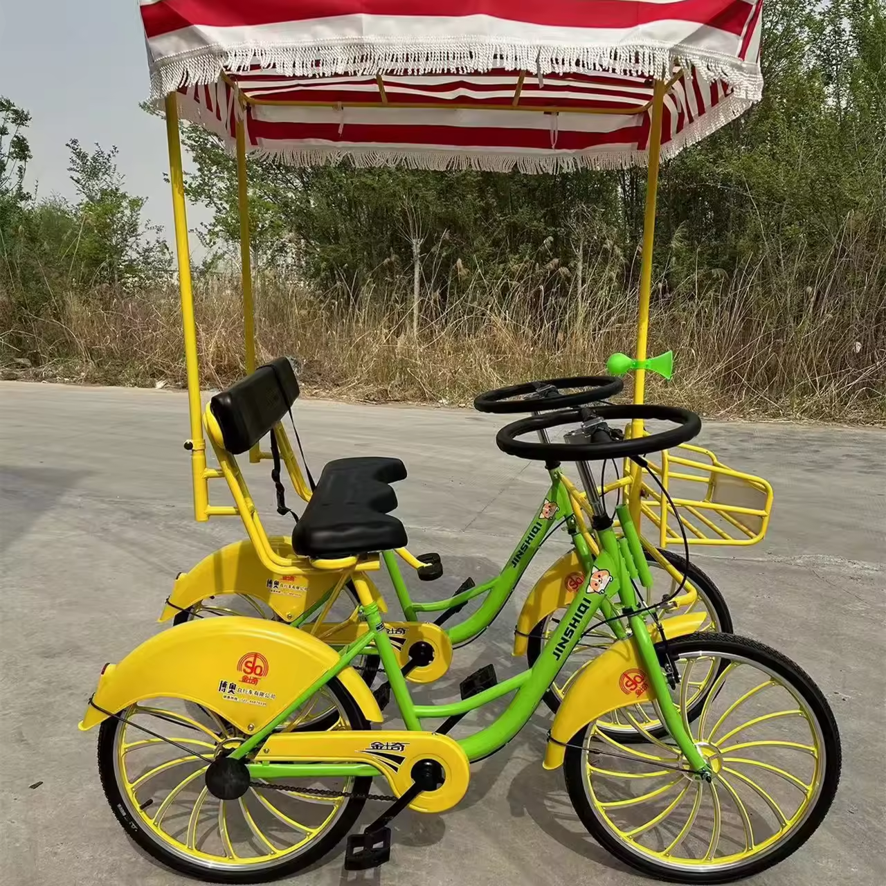 Mobile Bar Cart Electric Sightseeing Bus Vehicle Party Bike Pedal Pub Car Beer Bike for Sale