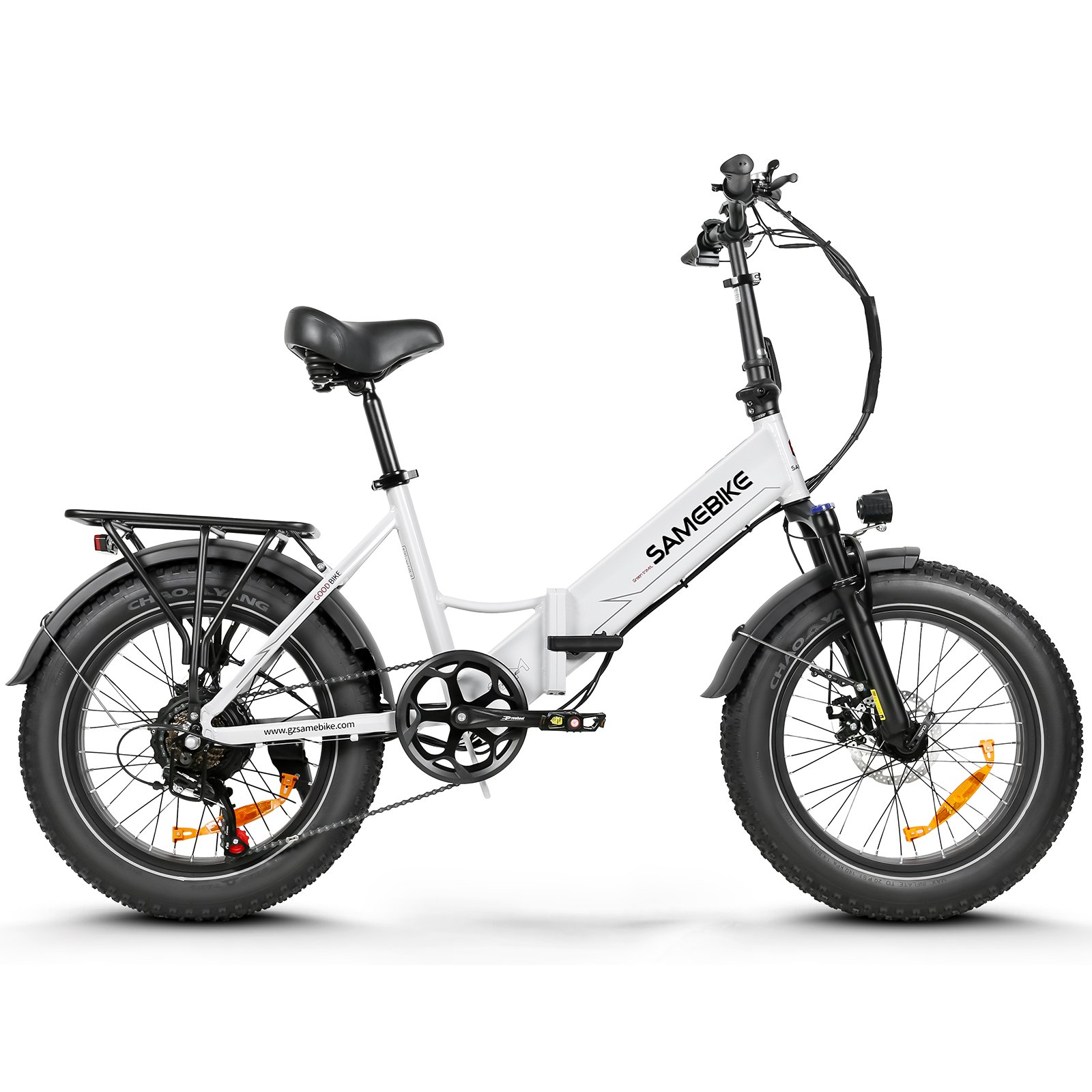 Samebike LOTDM200-2 Electric Hybrid Bike 48V Lithium Battery 20 Inch Aluminum Frame Powerful Mountain & City Folding Bike