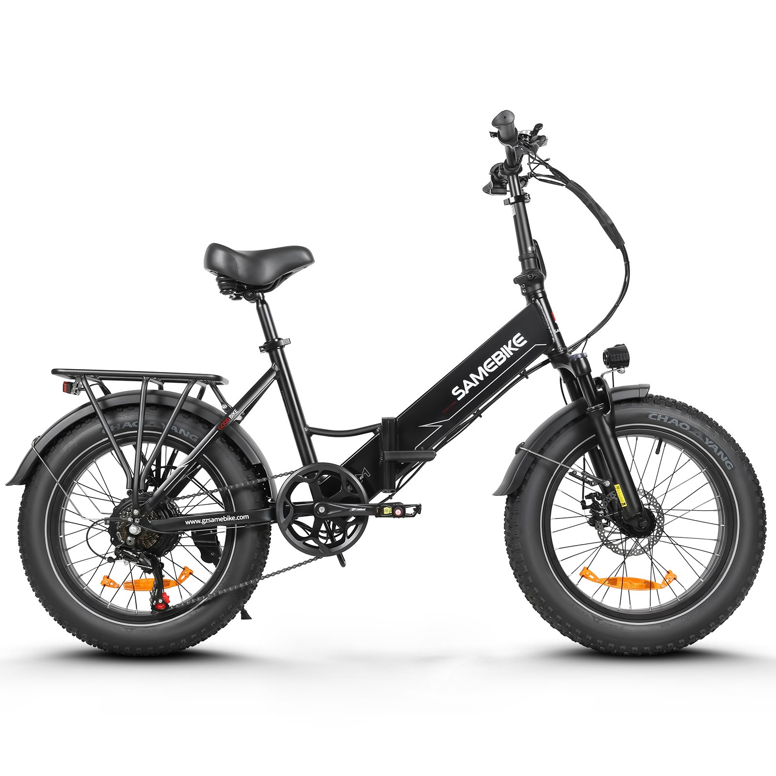 Samebike LOTDM200-2 Electric Hybrid Bike 48V Lithium Battery 20 Inch Aluminum Frame Powerful Mountain & City Folding Bike