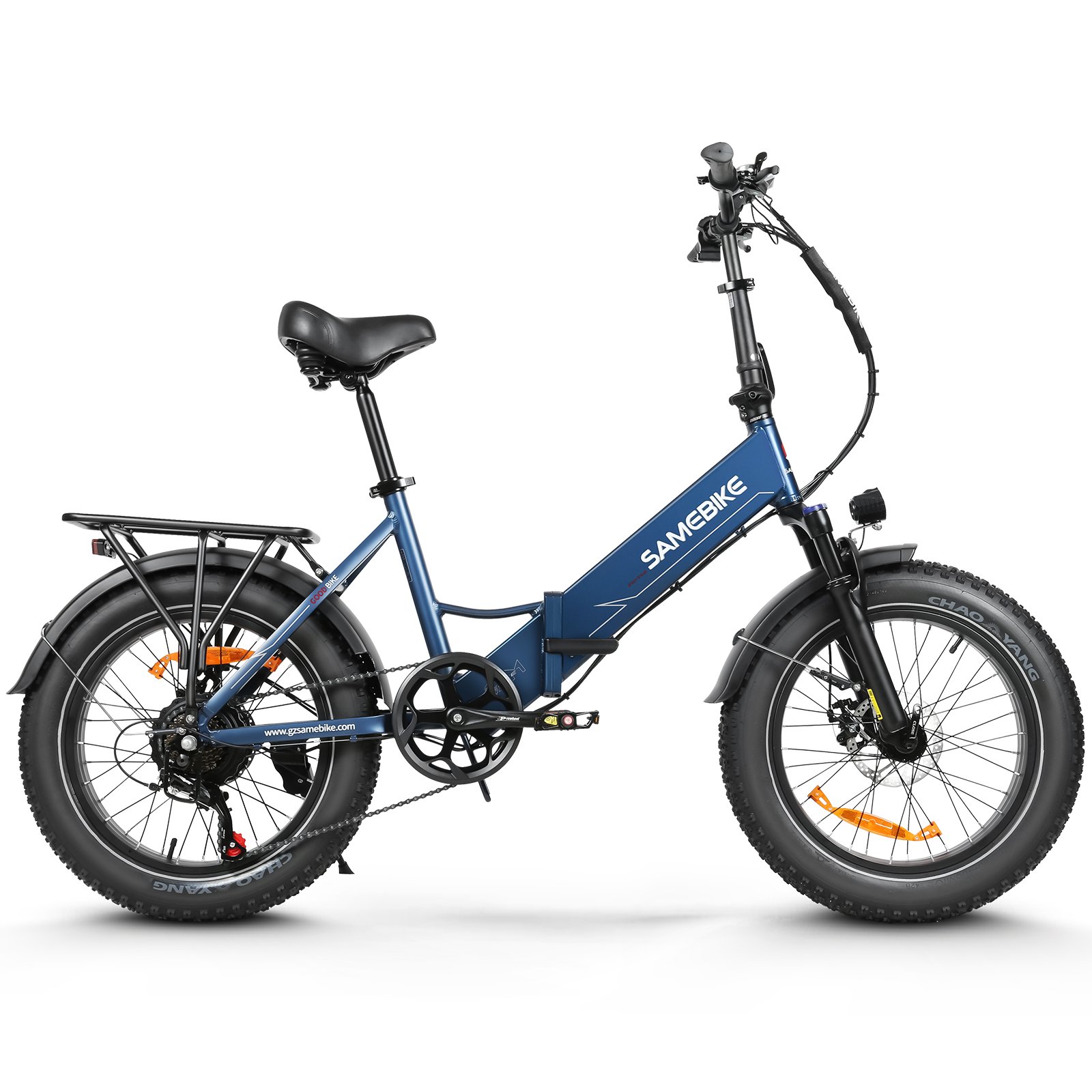 Samebike LOTDM200-2 Electric Hybrid Bike 48V Lithium Battery 20 Inch Aluminum Frame Powerful Mountain & City Folding Bike