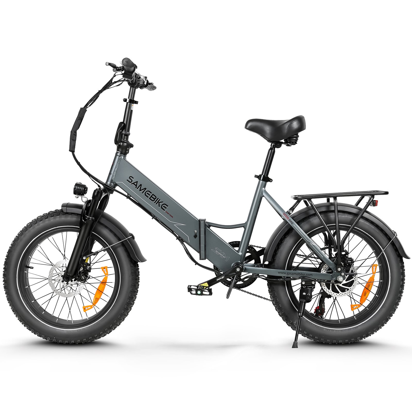 Samebike LOTDM200-2 Electric Hybrid Bike 48V Lithium Battery 20 Inch Aluminum Frame Powerful Mountain & City Folding Bike