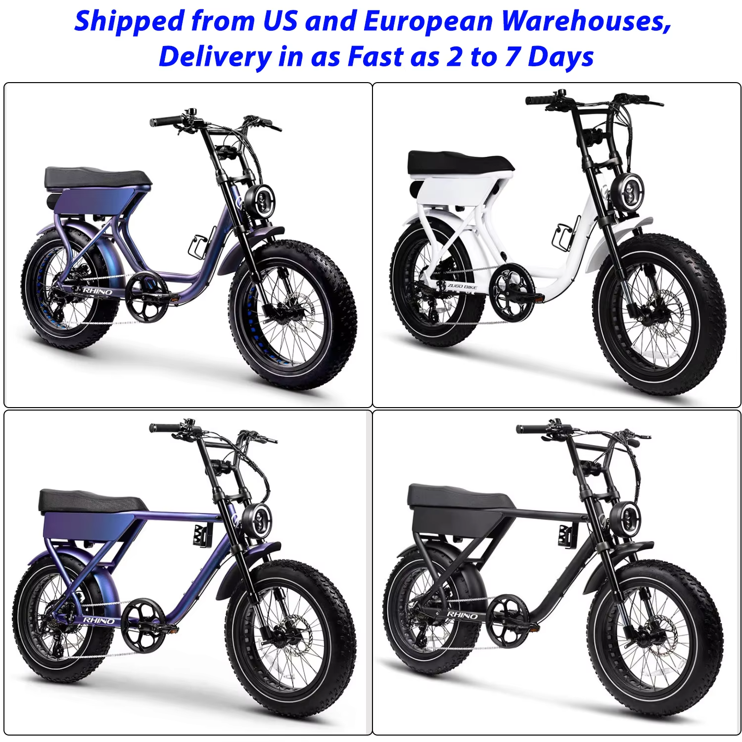 USA NL warehouse 21 speeds 20'' 48V 500W 1000W Fat Tire bicycle city e bike Electric Mountain Bike ZUMI H9 with basket
