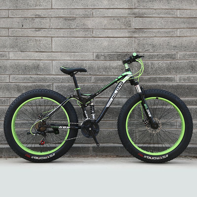 OEM Different Colors Double Full Suspension Mountain Bikes Bike 26'' 21 Speed Fat Tire Bicycle Mountainbike