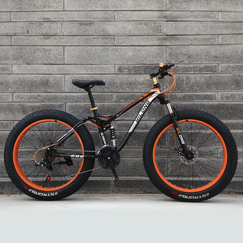OEM Different Colors Double Full Suspension Mountain Bikes Bike 26'' 21 Speed Fat Tire Bicycle Mountainbike