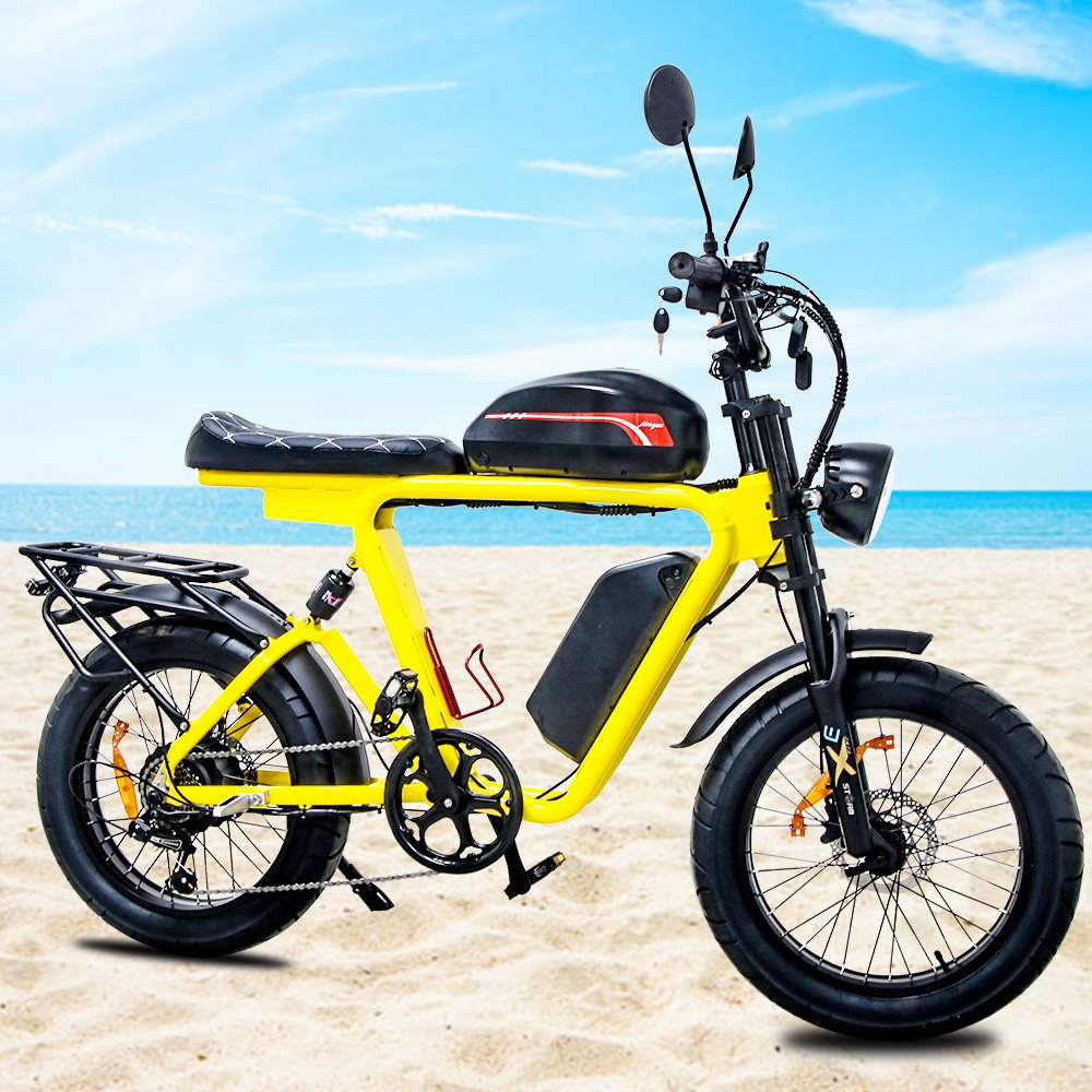power plus battery range 180km electric Hot-selling yellow mountain road multi-purpose new energy electric mountain bicycle