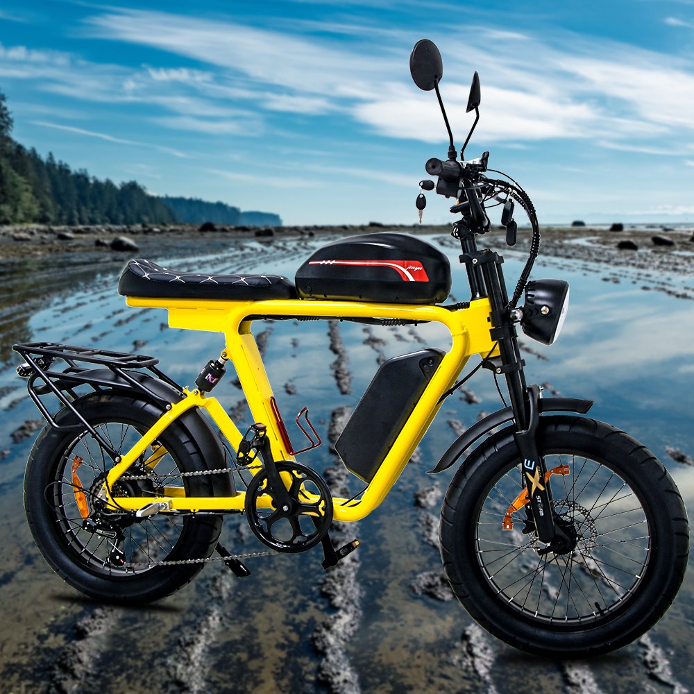 power plus battery range 180km electric Hot-selling yellow mountain road multi-purpose new energy electric mountain bicycle