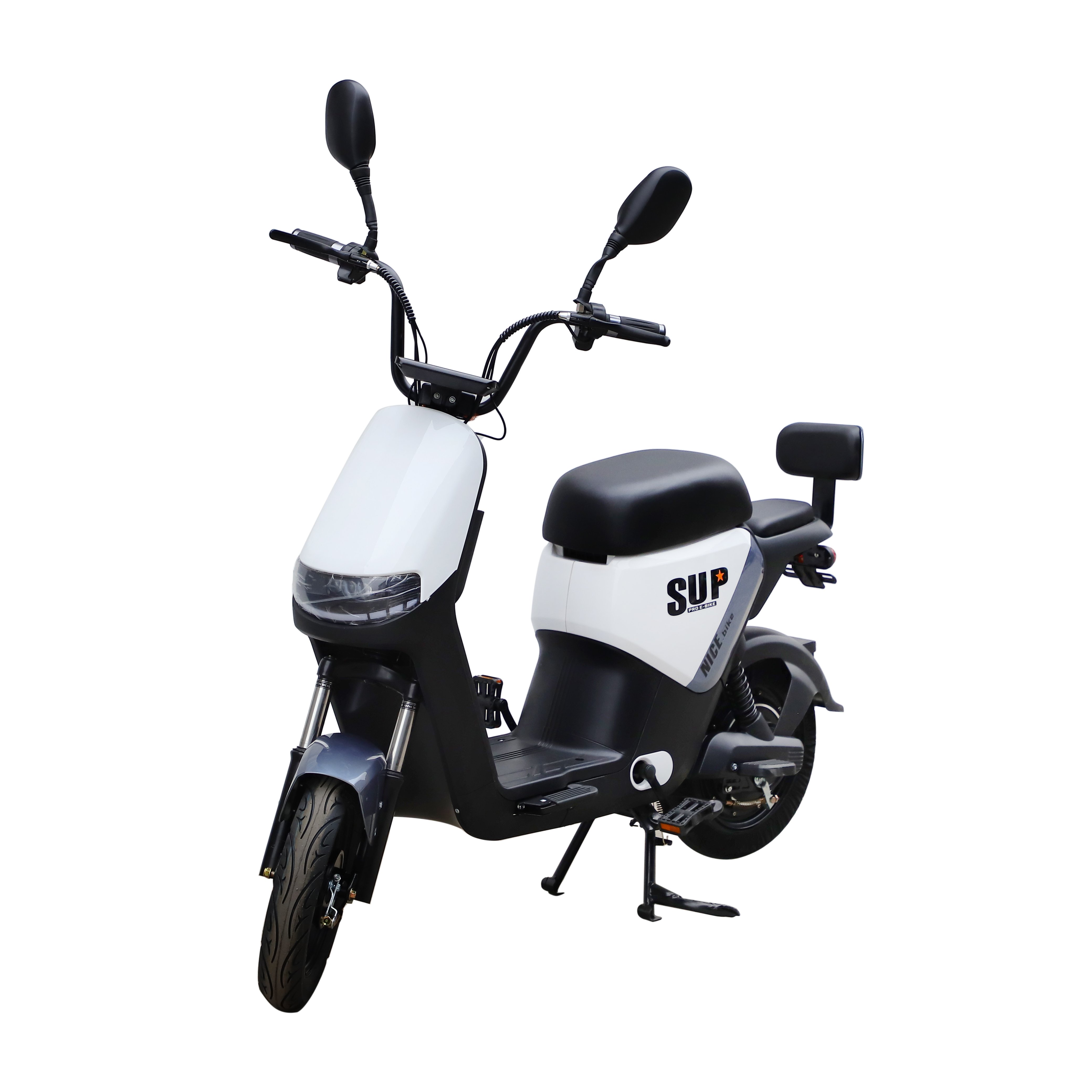 Adults 48V 350W Electric City Bike with Long Range Motor & Steel Frame Features Smart Sensor Similar to Moped Motorcycle