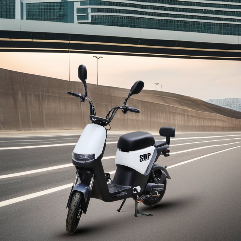 Adults 48V 350W Electric City Bike with Long Range Motor & Steel Frame Features Smart Sensor Similar to Moped Motorcycle