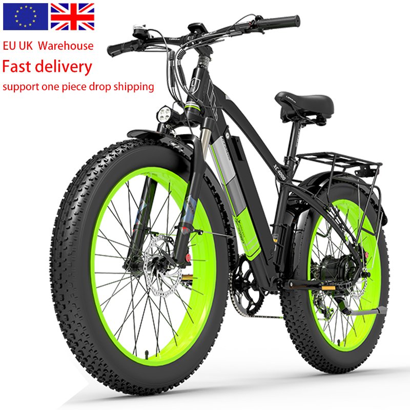 EU UK warehouse stock LANKELEISI XC4000 1000w electric bicycle fat tire bike 48v 17.5ah ebike 26 inch electric mountain bike
