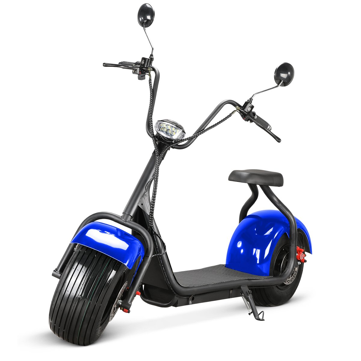 UK EU Stock Fat Tire Electric Scooter 1500W 2000W EEC Eco-friendly Big Wheel Citycoco X1 Folding Electric Motorcycle