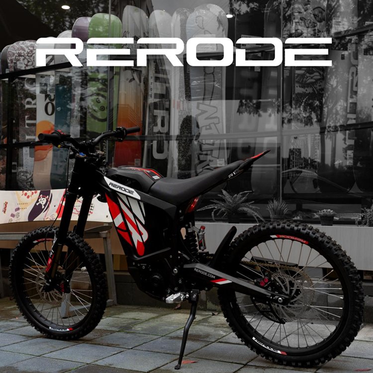 Rerode R1 Electric Mountain Motocross Fat Bike Long Range with High Torque 72v Central Motor Power Supply from Lithium Battery