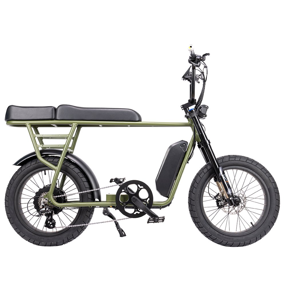 Mario Retro Extend 48v 250W Electric City Bike Vintage Cargo Ebike Fat Tire Mountain Bicycle Multifunctional Ebike