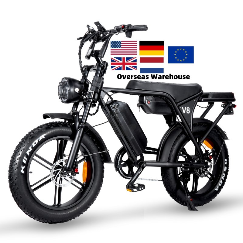 Dual Li-ion Battery Optional 100km Mountain Bike 20inch Tyre Offroad Snow Fatbike OUXI New Design V3.0 Electric Bicycle