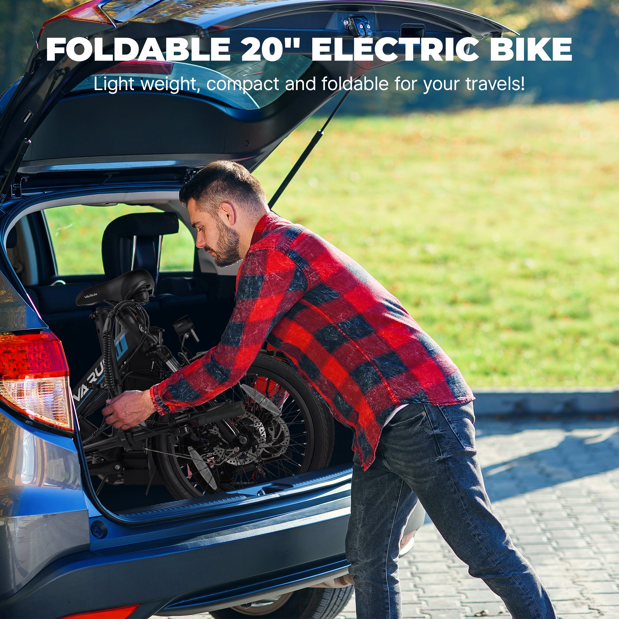 VARUN US Warehouse Ready Stock Free Drop Shipping Electric City Bike 20 Inch Foldable 48V 500w 750W 13AH Ebike For Sale