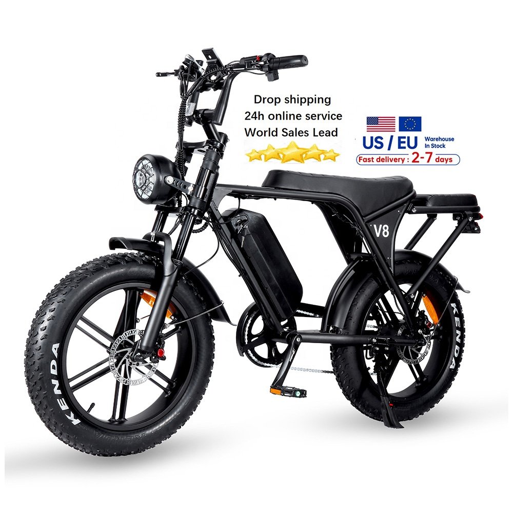 Fat Tire Electr Bike V8 3.0 E bike Price OUXI V8 fatbike ebike 250W Motor Battery Electric mountain bike Electric Bicycle price