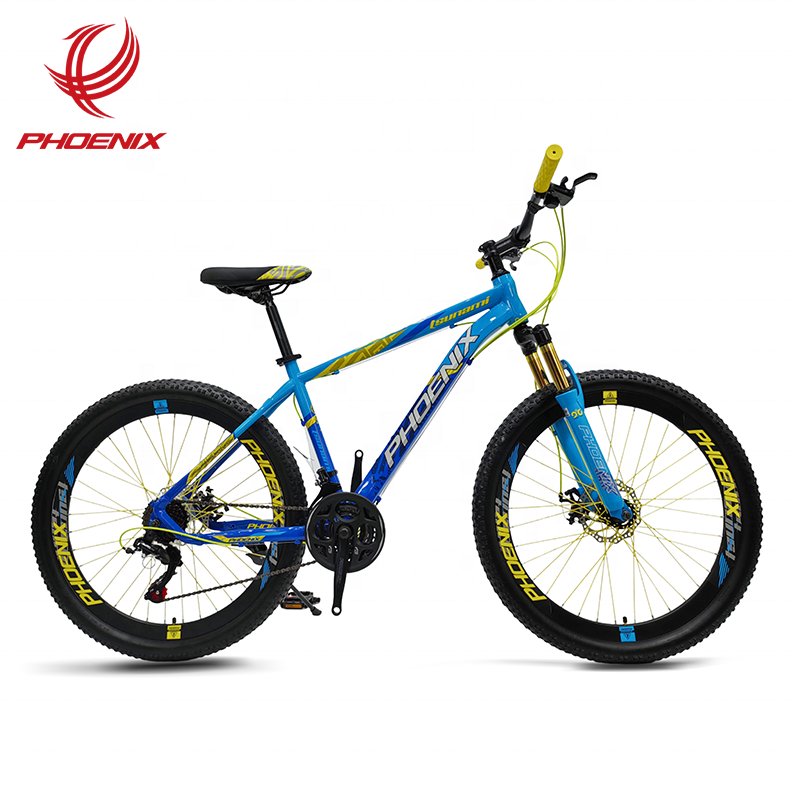 Phoenix MTB Bicycle 26 inch steel frame Mountain Bicycle 24 speed Disc Brake Adult Mountain Bike with Suspension Fork