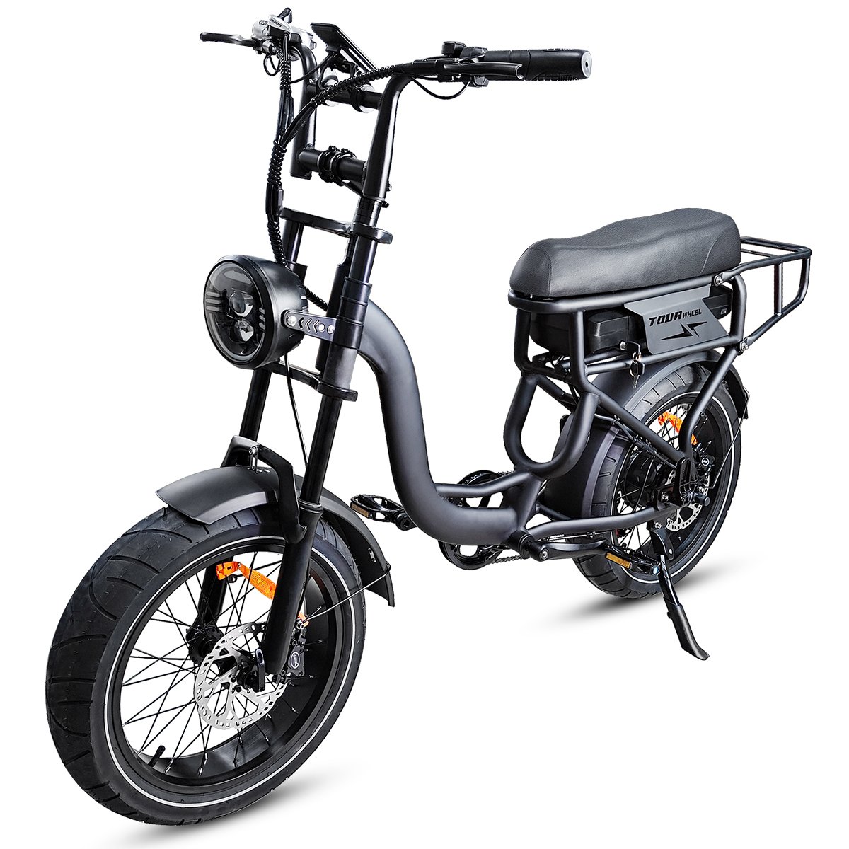 Step Through Design T7 Electric Fat Bike 250W 18.2Ah Hydraulic Electric Hybrid Bike Fat Tire Mountain E-bike