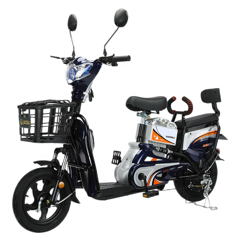 2024 New 48v 350w Pedal Electric Bike with Rear Hub Motor Digital Smart Type Lead Acid Battery 50km Range 3 Speeds for City Use