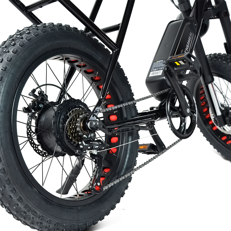 Powerful 500W 48V Electric Fat Tire Bike 20" Mountain Battery Double Shoulder Shock Fork Electric Dirt Bike Lithium Battery