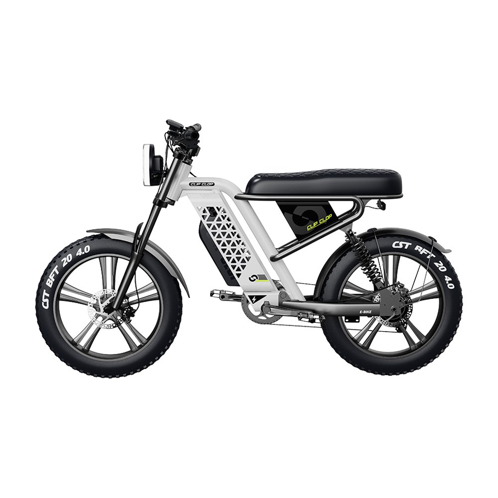 CLIPCLOP L1 Adult Fatbike 1000W 20Inch Dirt Fat Tire E-Bike City Hybrid 48V15AH Long Range Ebike Bicycle Electric Mountain Bike
