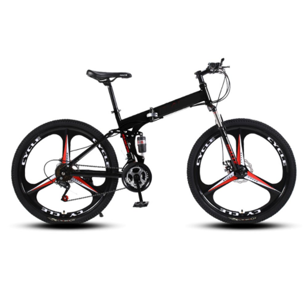 26" Shift Folding Shock Absorption Bicycle Disc Brake Student Mountain Bike