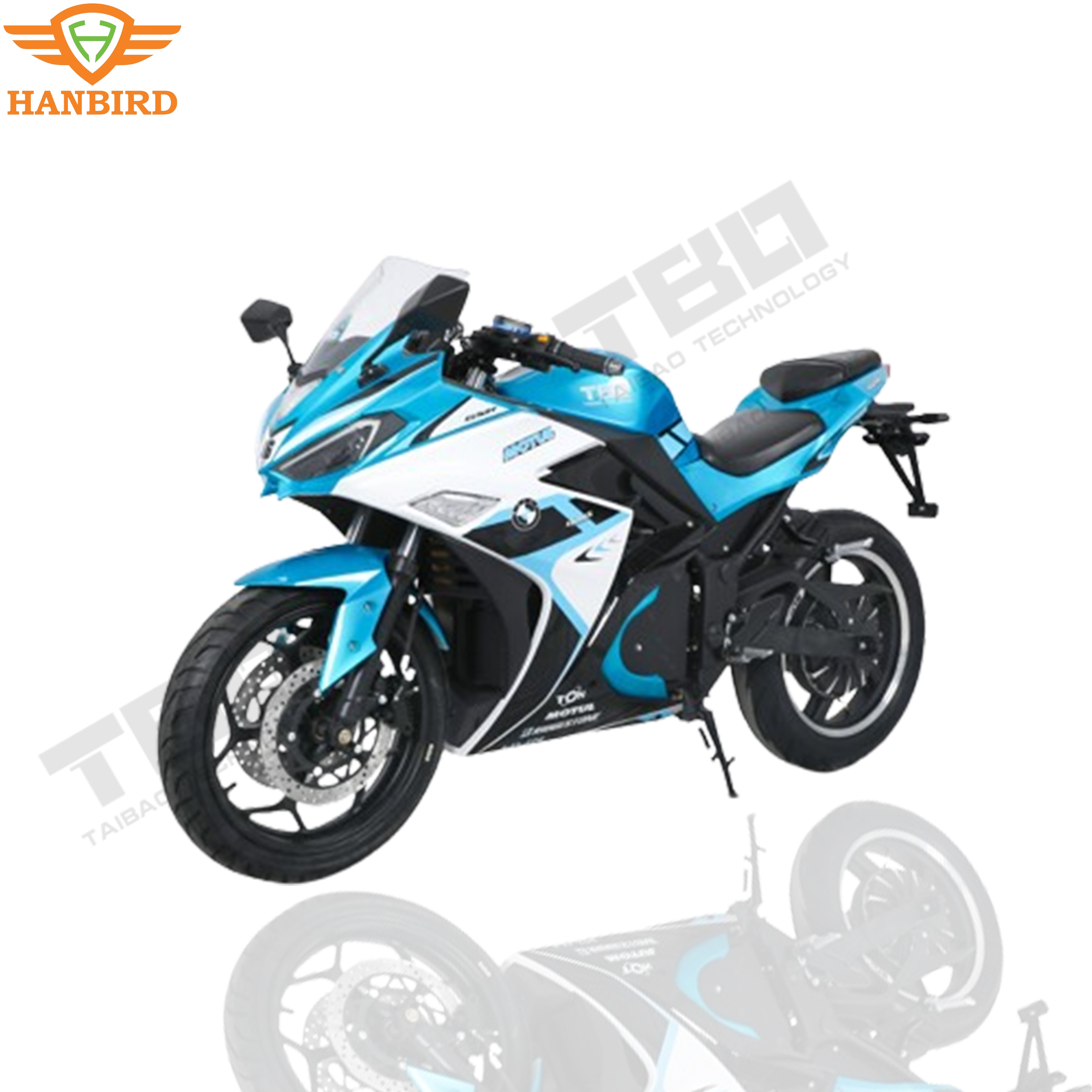 High quality full size fast racing boy off-road high speed two-person electric motorcycle