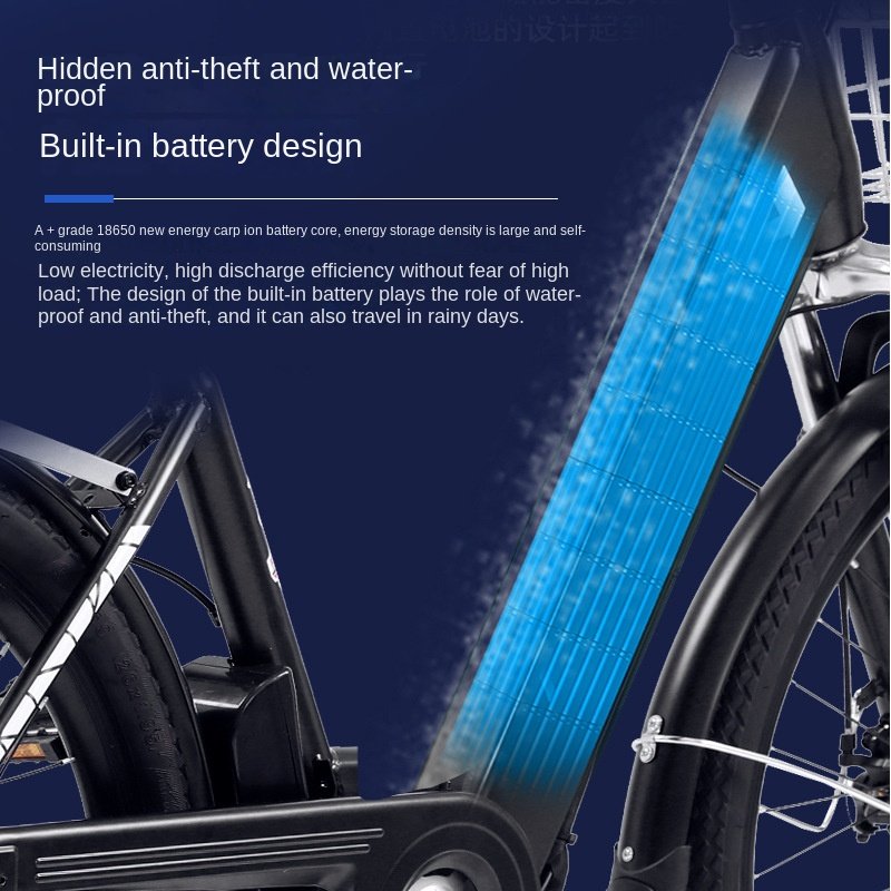 Cheap 26 Inch Other 48v Ebike Women Men Electric City E Bike 2023 350w 10ah 20ah Electric Bicycle With Basket For Adults