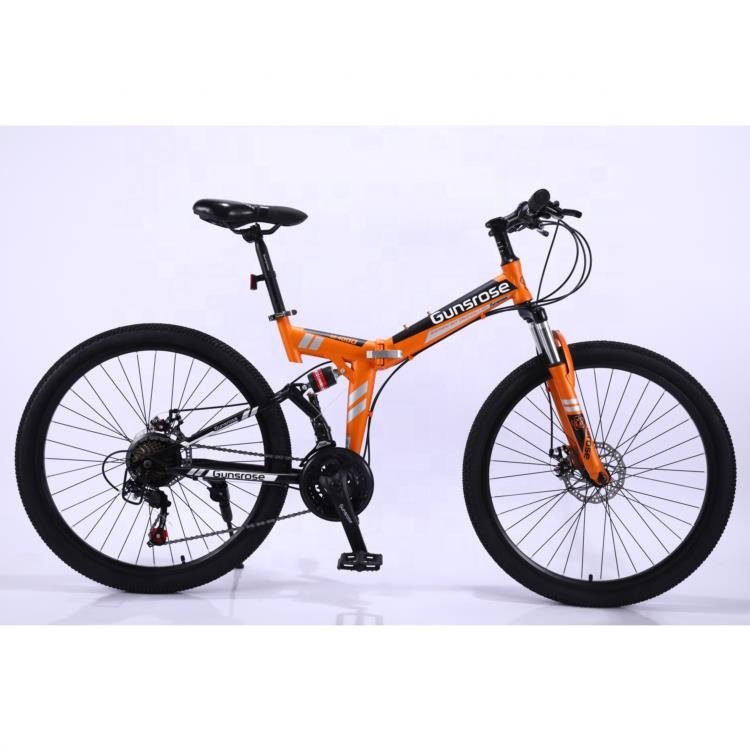 CE foldable cycle from China wholesale DOUBLE suspension fork cheap good quality folding bike