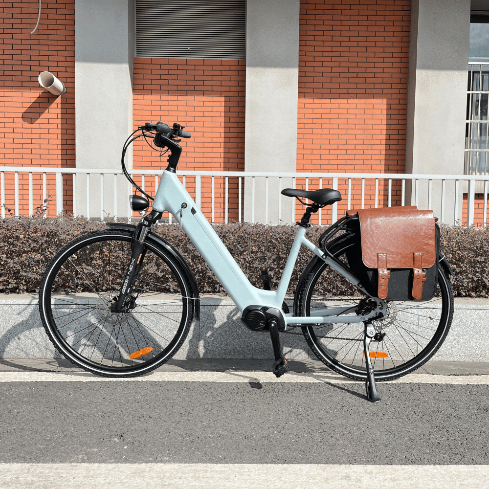 Velomove Mid Drive City Electric Bicycle 250W 36V 15AH Electric City Bike Disc Brake E bike for Adults